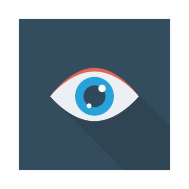 Göz simgesi vektör illüstrasyonu 