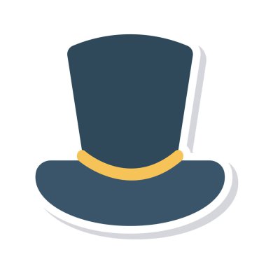 Şapka simgesi vektör illüstrasyonu 