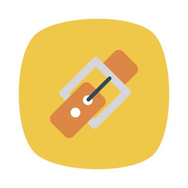 Beyaz arka plan üzerinde izole moda düz simgesi 