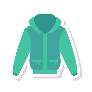 Beyaz arka plan üzerinde izole giysi düz simgesi 