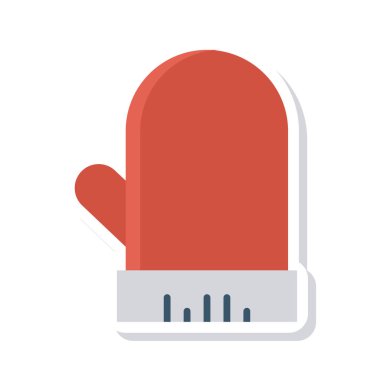 mitten simge vektör çizim 