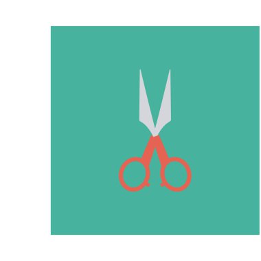 makas simgesi vektör illüstrasyonu 