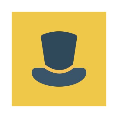 Şapka simgesi vektör illüstrasyonu 