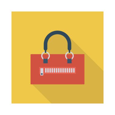 çanta simgesi vektör illüstrasyonu 