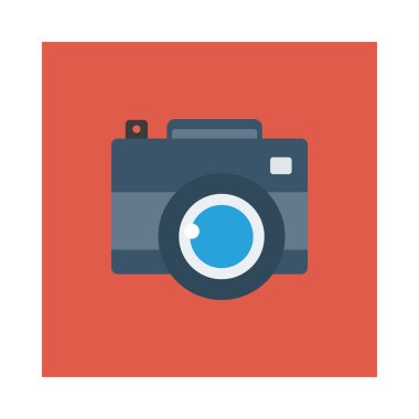 kamera simgesi vektör illüstrasyonu 