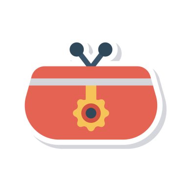 çanta simge vektör çizim 