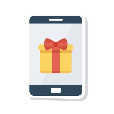 hediye simgesi vektör illüstrasyonu