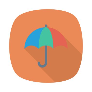 şemsiye simgesi vektör illüstrasyonu 