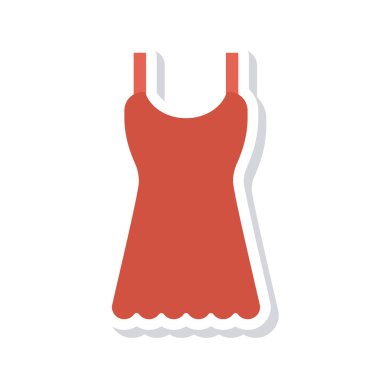 elbise simgesi vektör illüstrasyonu 