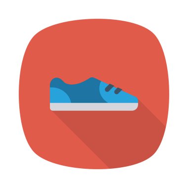 spor ayakkabı simge vektör çizim 