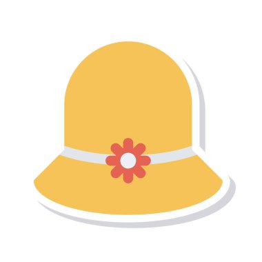 Şapka simgesi vektör illüstrasyonu