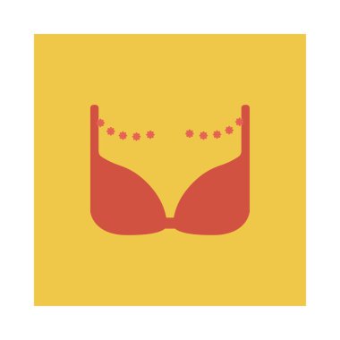 sütyen simgesi vektör illüstrasyonu 