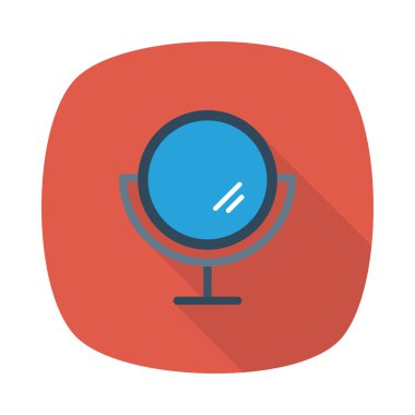 Ayna simgesi vektör illüstrasyonu 