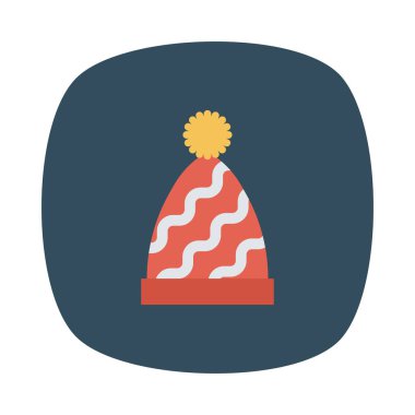 Şapka simgesi vektör illüstrasyonu 