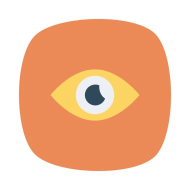 Göz simgesi vektör illüstrasyonu 