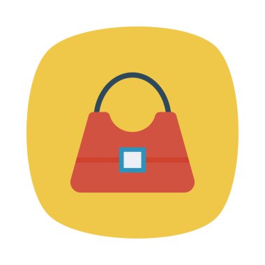 çanta simgesi vektör illüstrasyonu 
