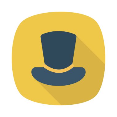 Şapka simgesi vektör illüstrasyonu 