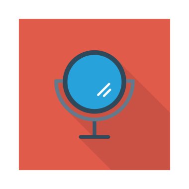 Ayna simgesi vektör illüstrasyonu 