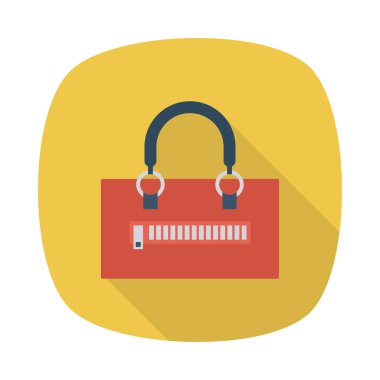 çanta simgesi vektör illüstrasyonu 