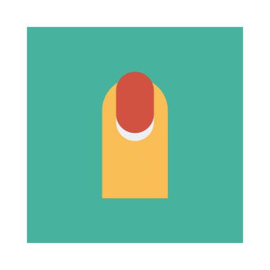 tırnak ikonu vektör illüstrasyonu 