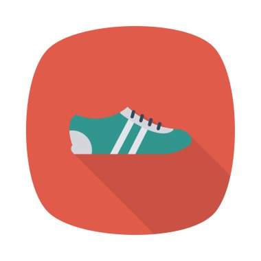 spor ayakkabı simge vektör çizim 