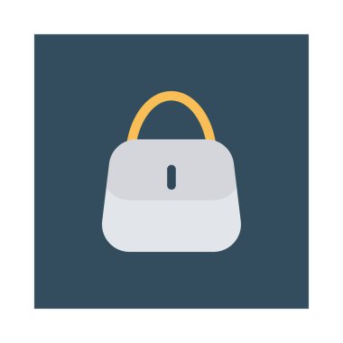 çanta simgesi vektör illüstrasyonu 