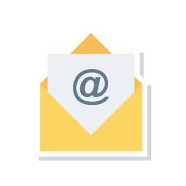 e- posta simgesi vektör illüstrasyonu 