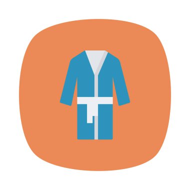 bornoz simge vektör çizim 