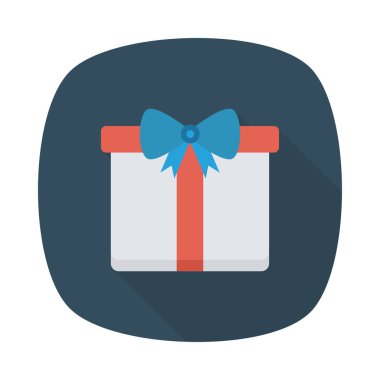 hediye simgesi vektör illüstrasyonu 