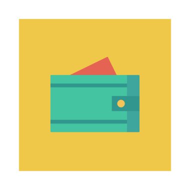 cüzdan ikonu vektör illüstrasyonu 