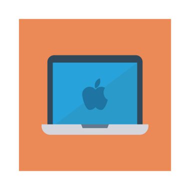 Dizüstü bilgisayar simgesi vektör çizimi 