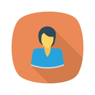 kadın simge vektör illüstrasyonu 