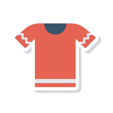 Beyaz arka plan üzerinde izole giysi düz simgesi 