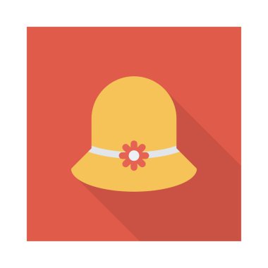 Şapka simgesi vektör illüstrasyonu