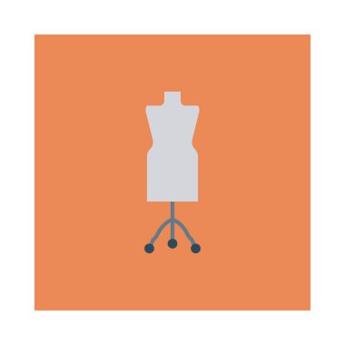 Beyaz arka plan üzerinde izole moda düz simgesi 