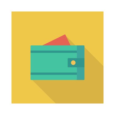 cüzdan ikonu vektör illüstrasyonu 