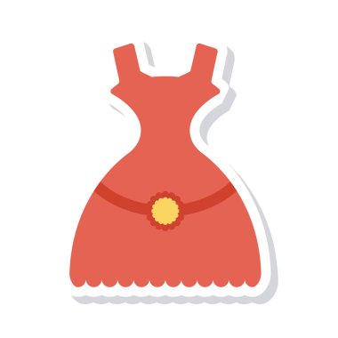 elbise simgesi vektör illüstrasyonu 