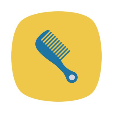 saç fırçası ikon vektör illüstrasyonu 