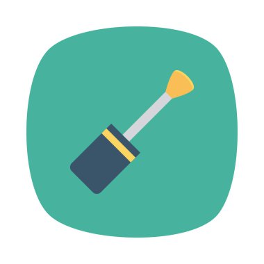 Fırça simgesi vektör illüstrasyonu 