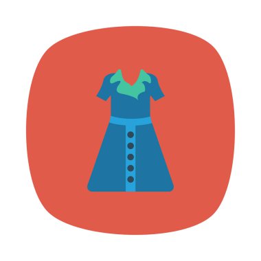 elbise simgesi vektör illüstrasyonu  