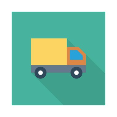 kamyon simge vektör çizim 