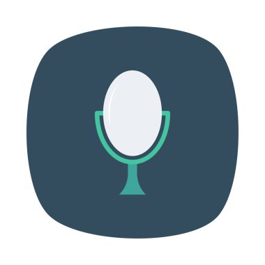 Ayna simgesi vektör illüstrasyonu 