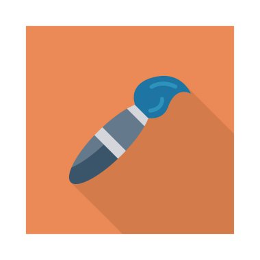 Fırça simgesi vektör illüstrasyonunu boya 