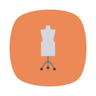 Beyaz arka plan üzerinde izole moda düz simgesi 