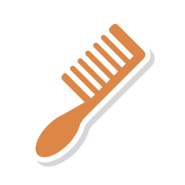 saç fırçası ikon vektör illüstrasyonu 