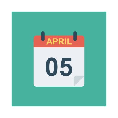 Takvim simgesi vektör illüstrasyonu 