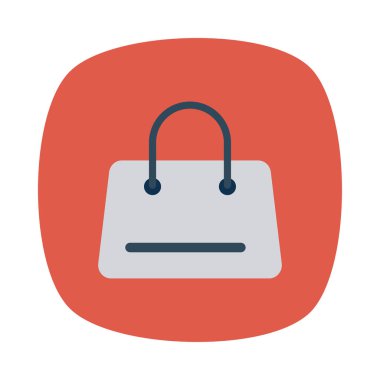 çanta simgesi vektör illüstrasyonu 