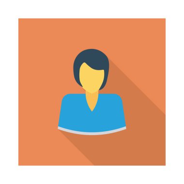 kadın simge vektör illüstrasyonu 