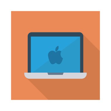 Dizüstü bilgisayar simgesi vektör çizimi 