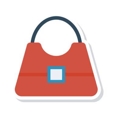 çanta simgesi vektör illüstrasyonu 